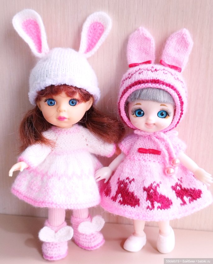 "Пасхальные зайчики" - костюм для куколок ростом 14-16 си