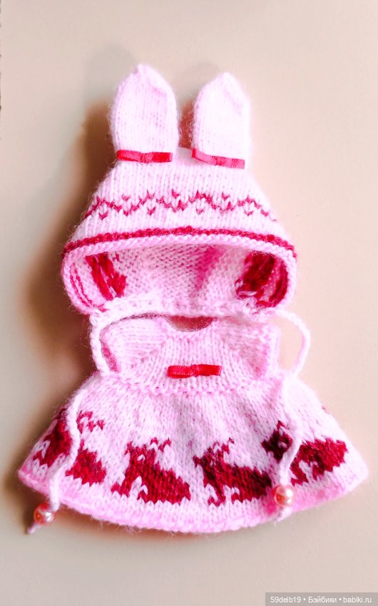 "Пасхальные зайчики" - костюм для куколок ростом 14-16 си (фото 8)