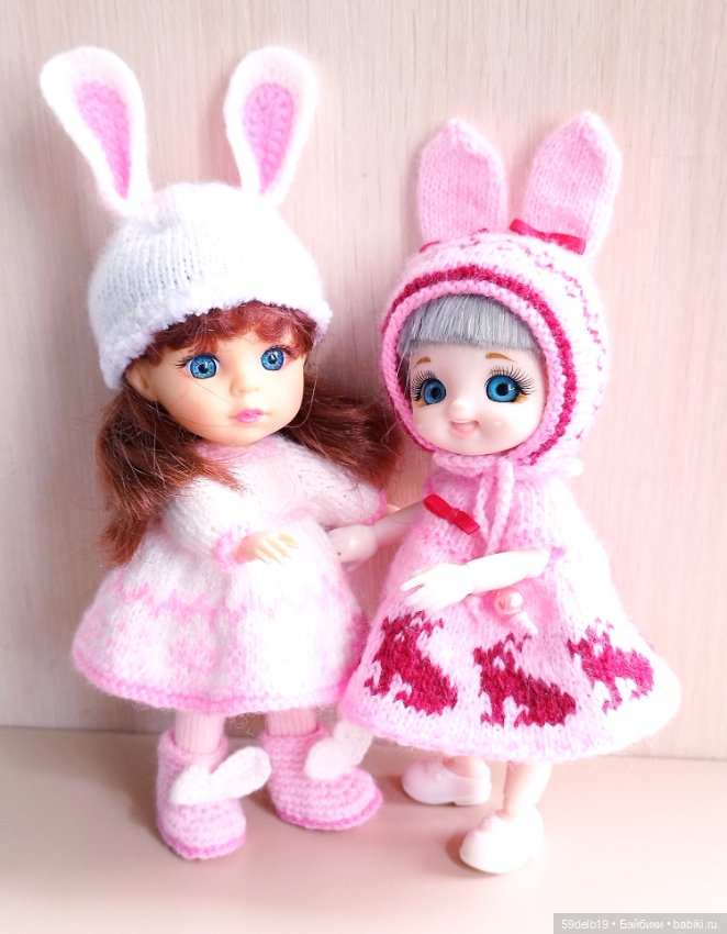 "Пасхальные зайчики" - костюм для куколок ростом 14-16 си