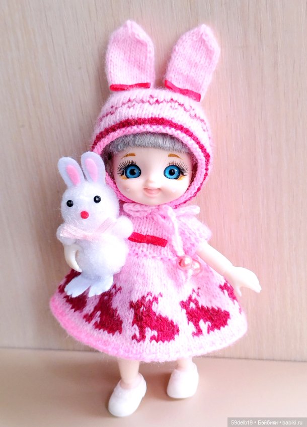 "Пасхальные зайчики" - костюм для куколок ростом 14-16 си (фото 7)