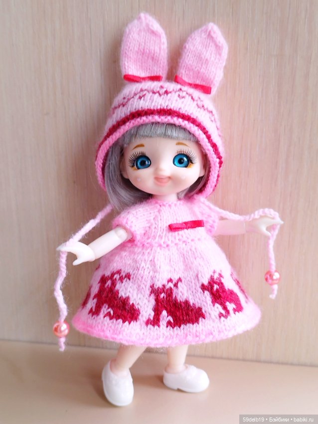 "Пасхальные зайчики" - костюм для куколок ростом 14-16 си (фото 3)