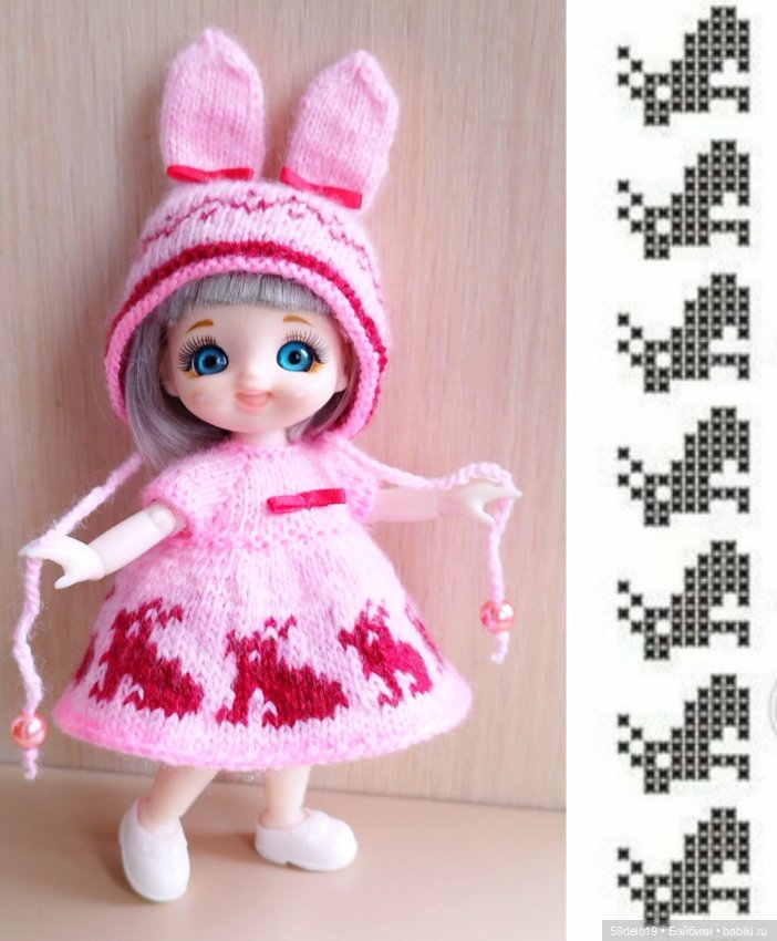 "Пасхальные зайчики" - костюм для куколок ростом 14-16 си