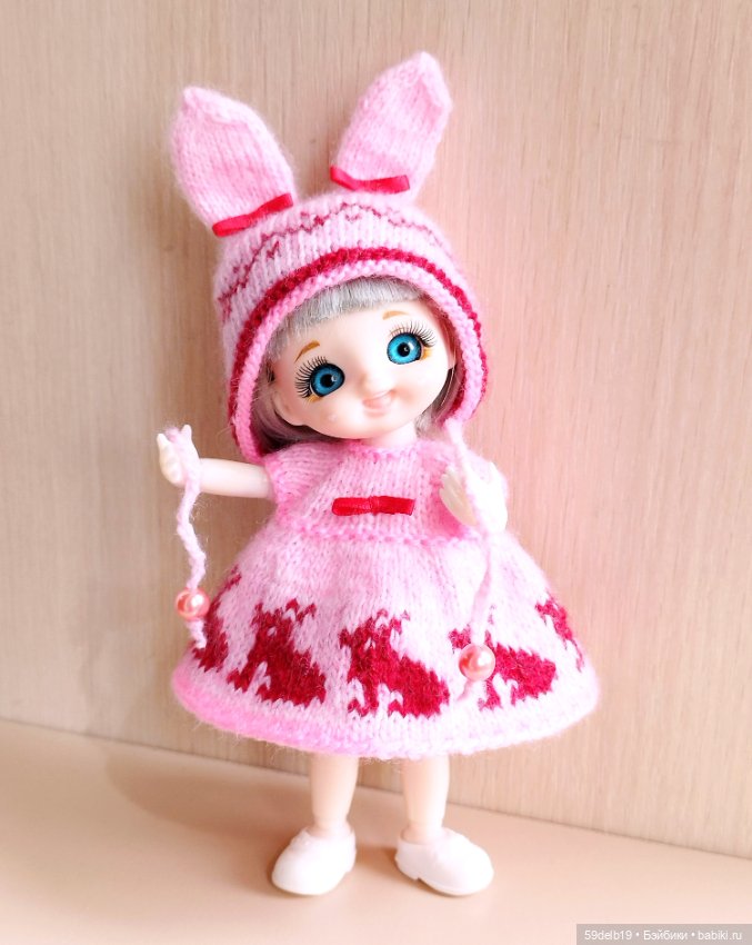 "Пасхальные зайчики" - костюм для куколок ростом 14-16 си (фото 6)