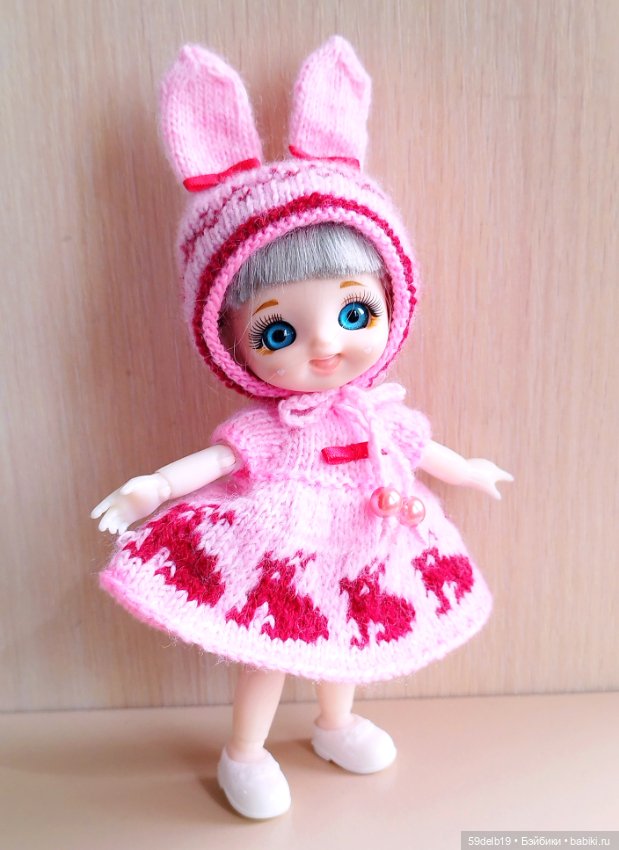 "Пасхальные зайчики" - костюм для куколок ростом 14-16 си (фото 4)