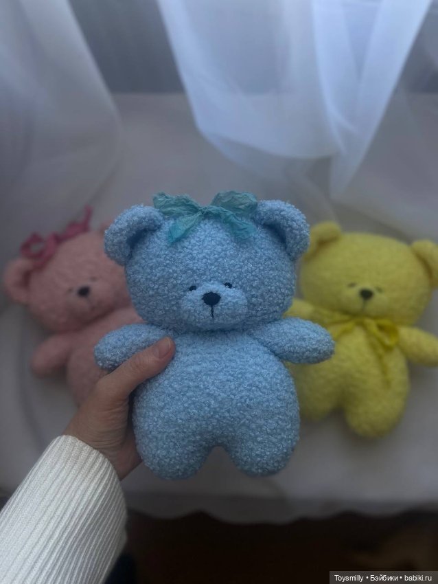 "Мишка из букле ручной работы" (фото 2)