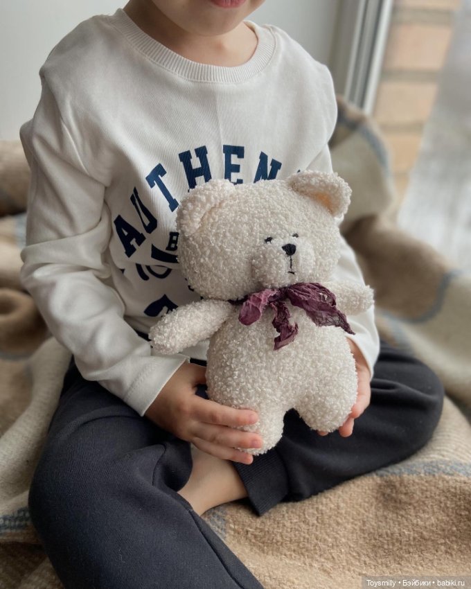 "Мишка из букле ручной работы" (фото 3)