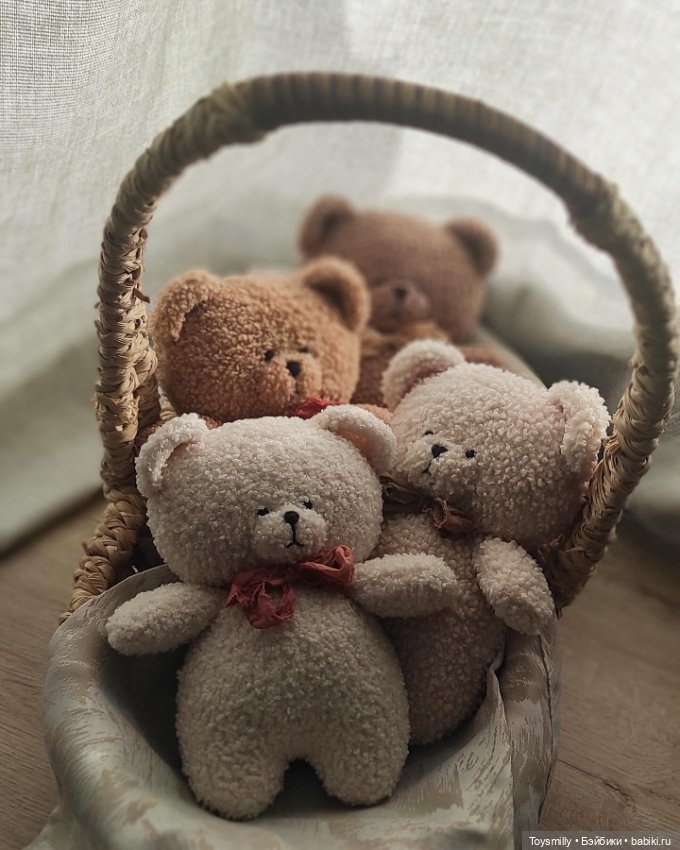 "Мишка из букле ручной работы" (фото 4)