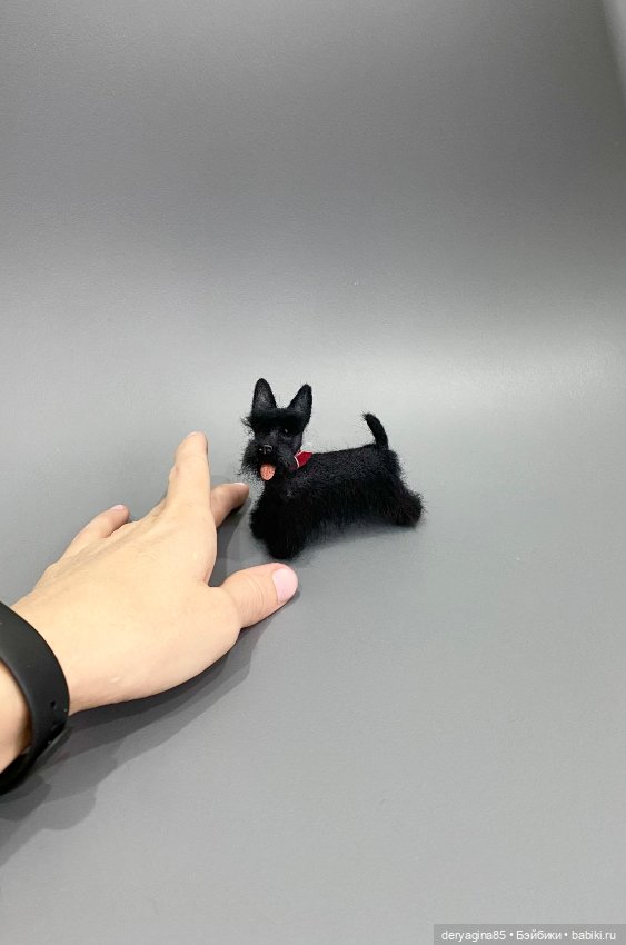 Скотч терьер — Валяные игрушки из шерсти: сухое валяние (фото 9)