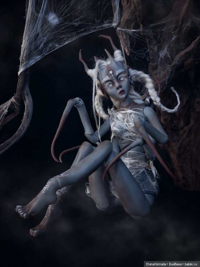 Авторская бжд кукла, Паучиха Арандхати (фото 6)