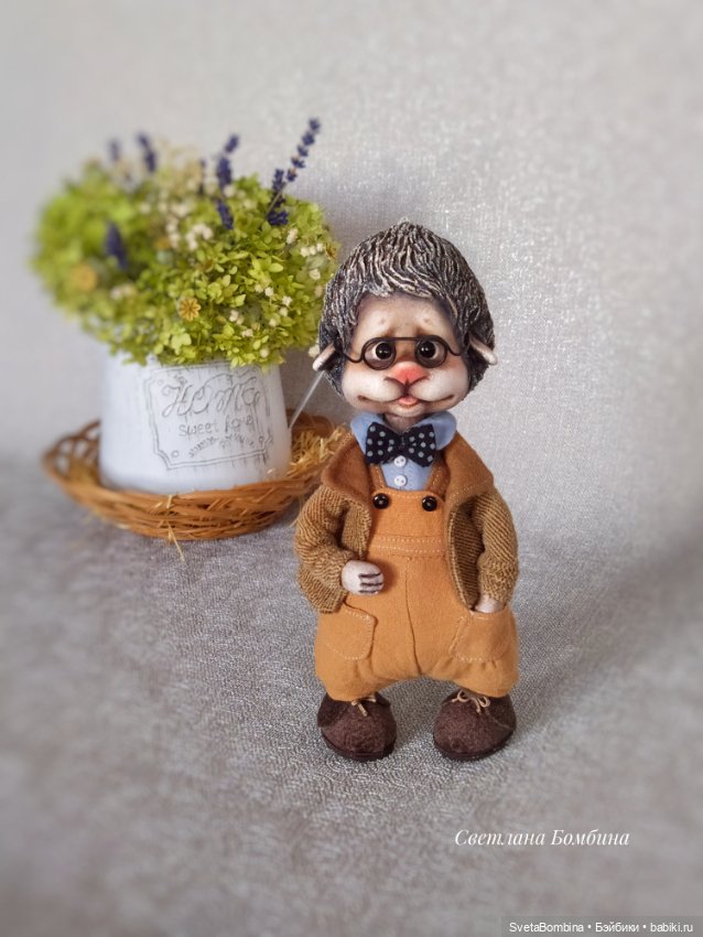 Фыр - фыр - фырчунчики — Игрушки в смешанной технике (мех и глина): Арт