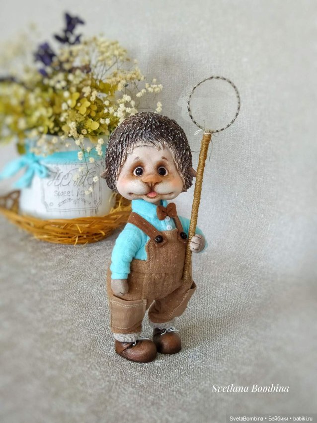 Фыр - фыр - фырчунчики — Игрушки в смешанной технике (мех и глина): Арт (фото 3)