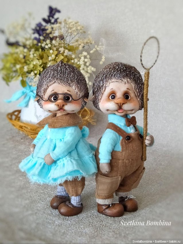 Фыр - фыр - фырчунчики — Игрушки в смешанной технике (мех и глина): Арт (фото 7)