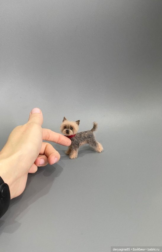 Йоркширский терьер — Валяные игрушки из шерсти: сухое валяние (фото 7)