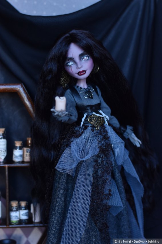 Вампирша-ведьма — ООАК Monster High и Ever After High: репейнт (фото 4)