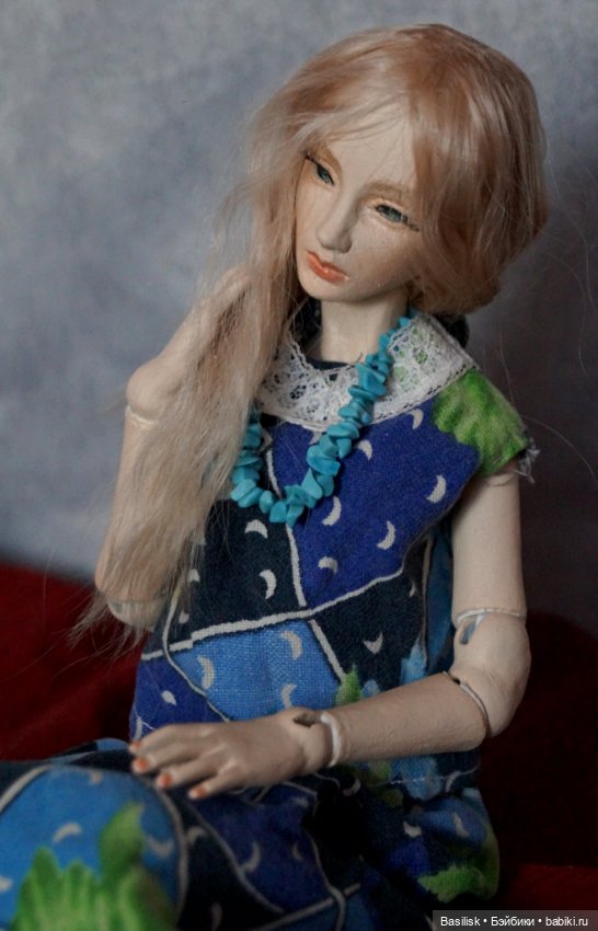 Карамель в синем — Авторские шарнирные куклы своими руками: лепка (фото 2)