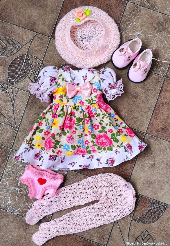 Комплект с розочками 🌹🌹🌹🌹 🌹 для кукол паола рейна #1 (фото 10)