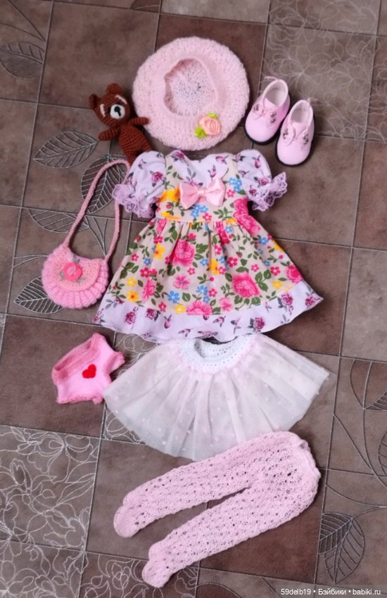 Комплект с розочками 🌹🌹🌹🌹 🌹 для кукол паола рейна #1 (фото 9)