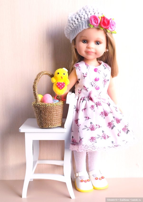 Наряд с розами #2 для кукол паола рейна 32-34 см