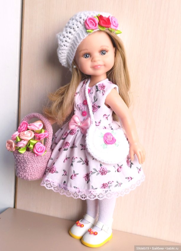 Наряд с розами #2 для кукол паола рейна 32-34 см