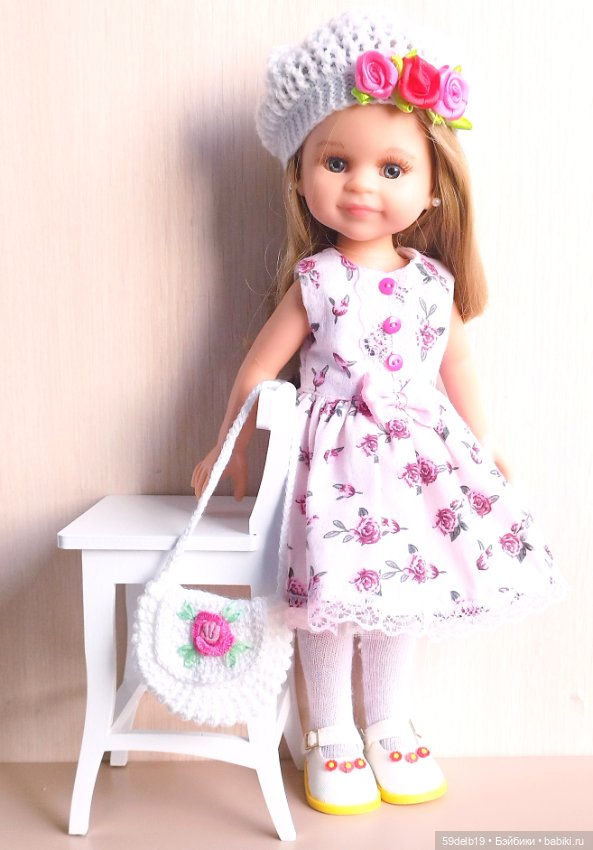 Наряд с розами #2 для кукол паола рейна 32-34 см (фото 7)