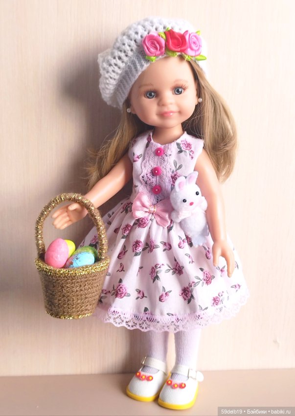 Наряд с розами #2 для кукол паола рейна 32-34 см (фото 10)