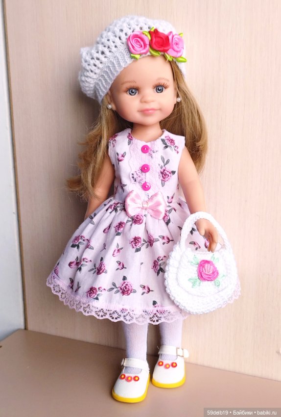 Наряд с розами #2 для кукол паола рейна 32-34 см (фото 6)