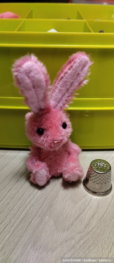 Розовый зайка — Авторские мишки Тедди и друзья: фото (фото 4)