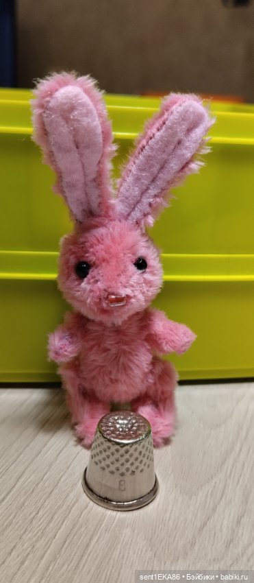 Розовый зайка — Авторские мишки Тедди и друзья: фото (фото 3)