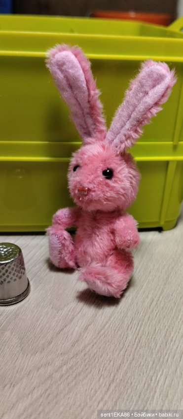 Розовый зайка — Авторские мишки Тедди и друзья: фото (фото 2)