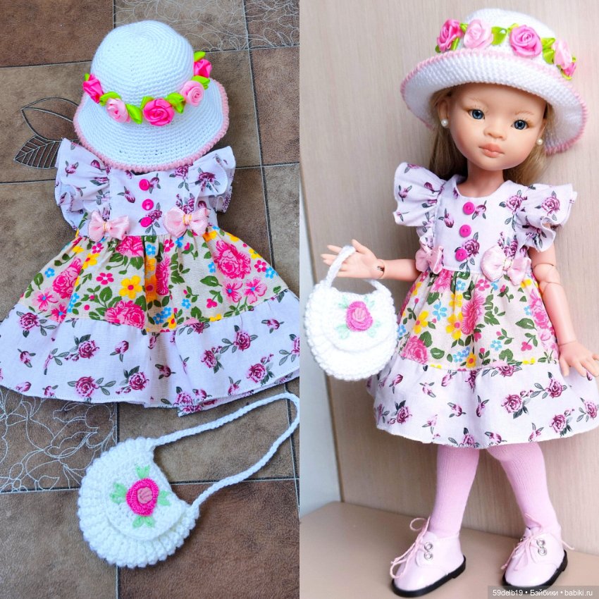 Костюм с розочками #3 для паолочек ростом 32-34 см