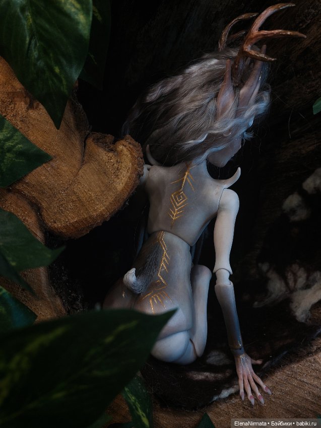 Оленёнок, Авторская бжд куколка) (фото 8)