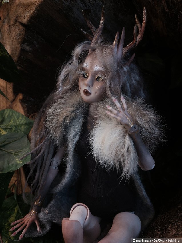 Оленёнок, Авторская бжд куколка) (фото 5)