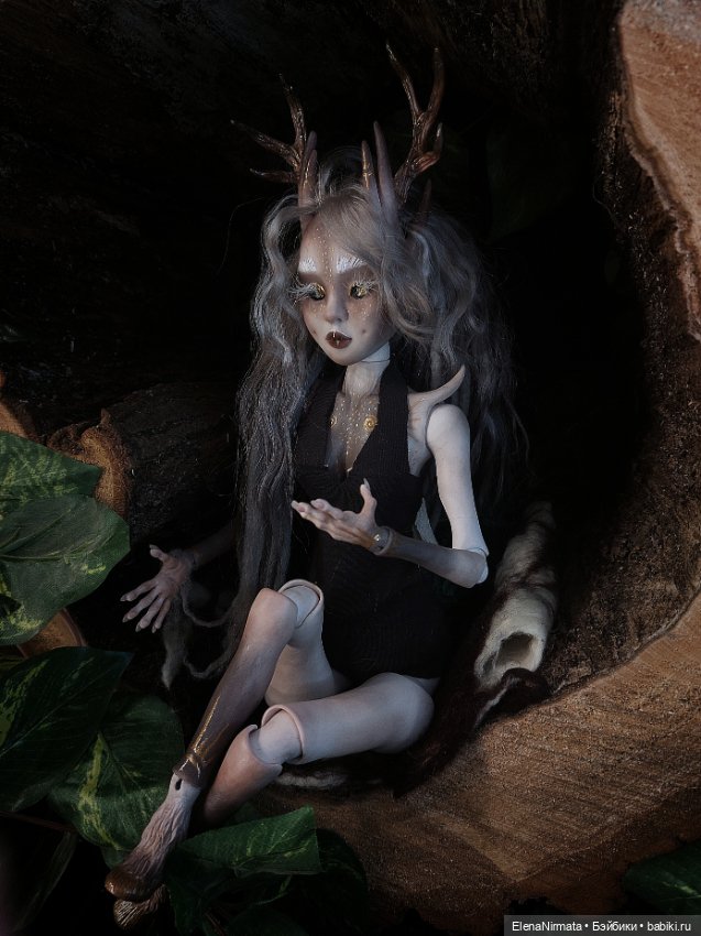 Оленёнок, Авторская бжд куколка) (фото 3)