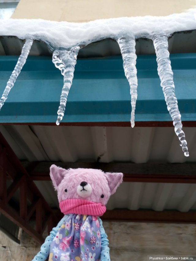 Муля и апрельский снег — Домашние фото авторских игрушек: Тедди