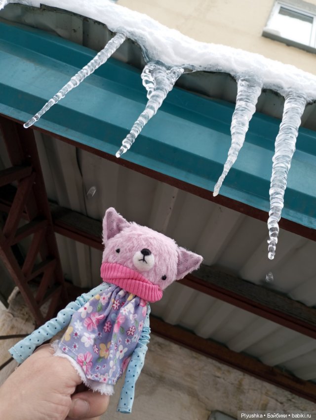 Муля и апрельский снег — Домашние фото авторских игрушек: Тедди