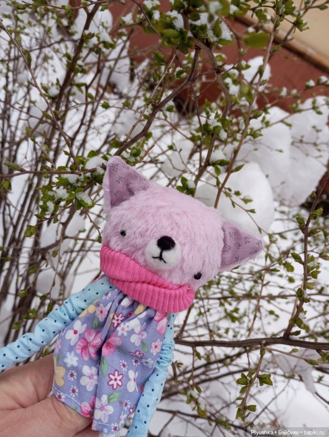 Муля и апрельский снег — Домашние фото авторских игрушек: Тедди (фото 3)