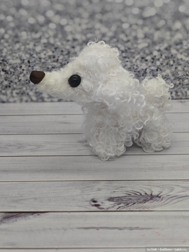 Пуделёчек — Текстильные игрушки и примитивы: кофейные (фото 5)