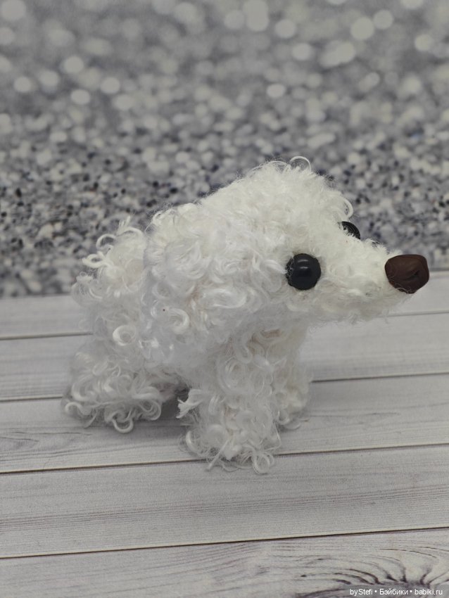 Пуделёчек — Текстильные игрушки и примитивы: кофейные (фото 4)