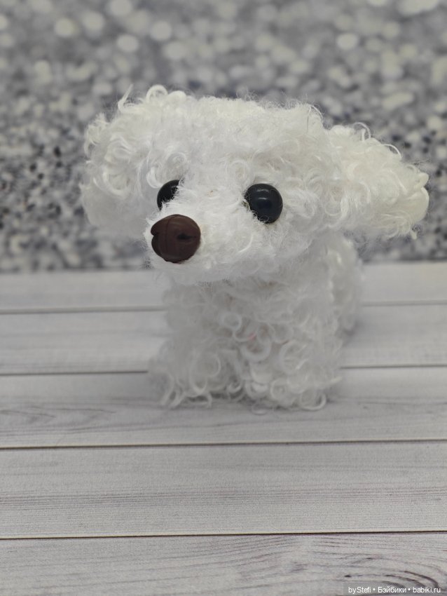 Пуделёчек — Текстильные игрушки и примитивы: кофейные (фото 2)