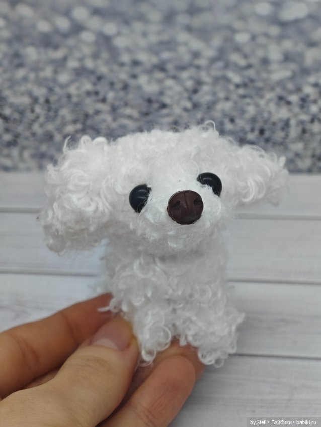 Пуделёчек — Текстильные игрушки и примитивы: кофейные (фото 6)