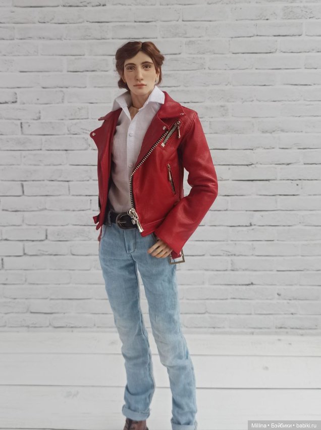 Красная косуха для парня Yuka_tan от Юлии Окуневой