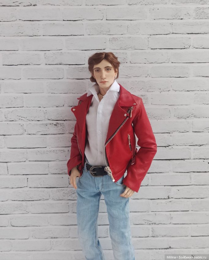 Красная косуха для парня Yuka_tan от Юлии Окуневой