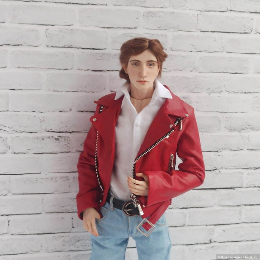 Красная косуха для парня Yuka_tan от Юлии Окуневой (фото 6)