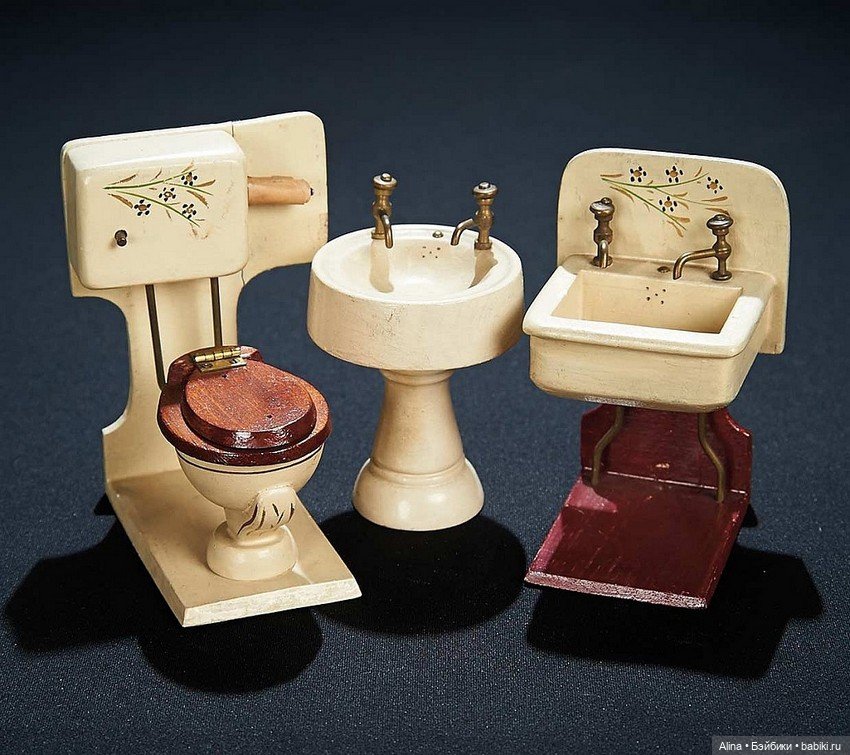 Миниатюрная гигиена — Антикварные игрушки и домики: елочные украшения (фото 5)
