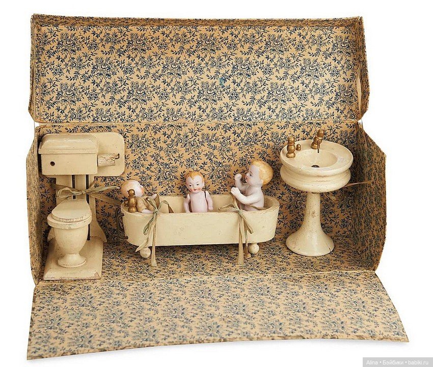 Миниатюрная гигиена — Антикварные игрушки и домики: елочные украшения (фото 4)