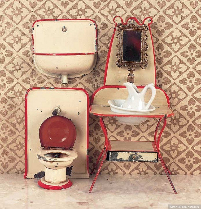 Миниатюрная гигиена — Антикварные игрушки и домики: елочные украшения (фото 3)