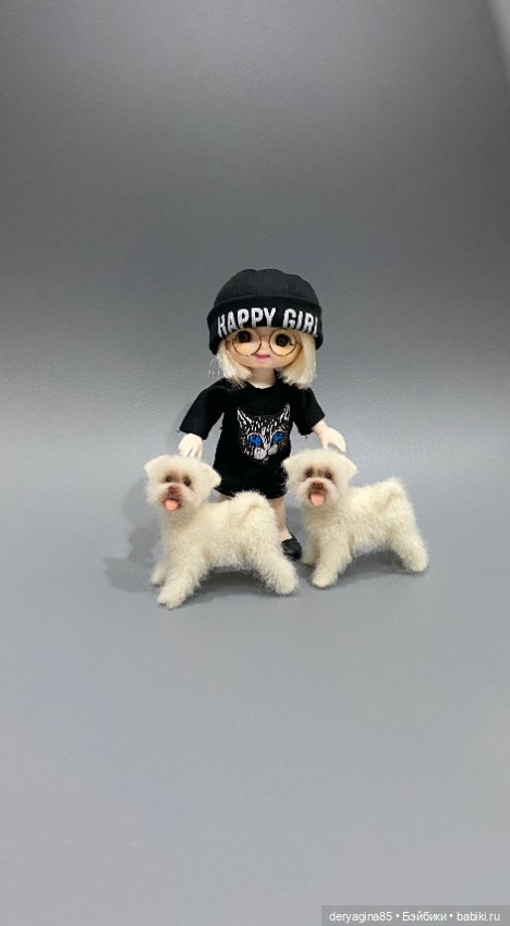 Болонки — Валяные игрушки из шерсти: сухое валяние (фото 9)