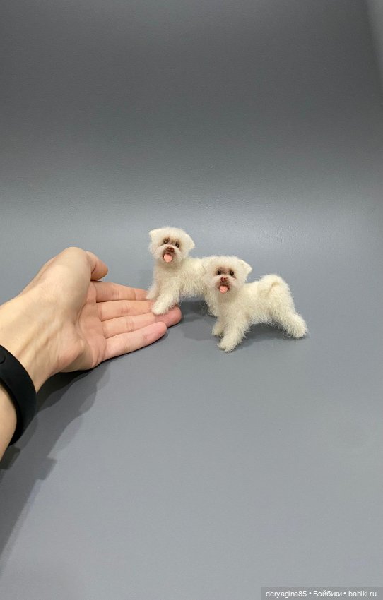 Болонки — Валяные игрушки из шерсти: сухое валяние (фото 7)