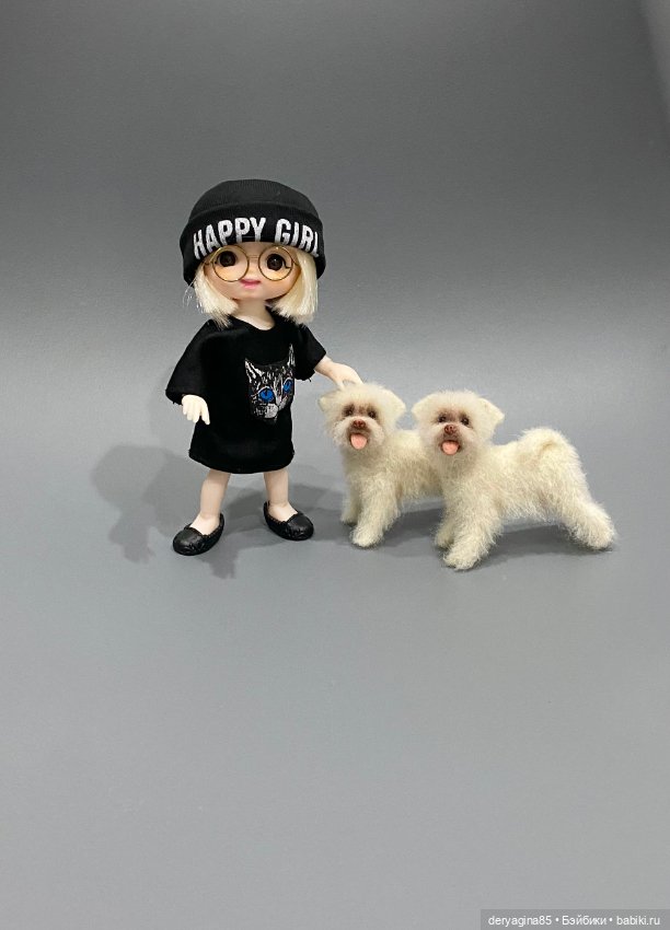 Болонки — Валяные игрушки из шерсти: сухое валяние (фото 8)