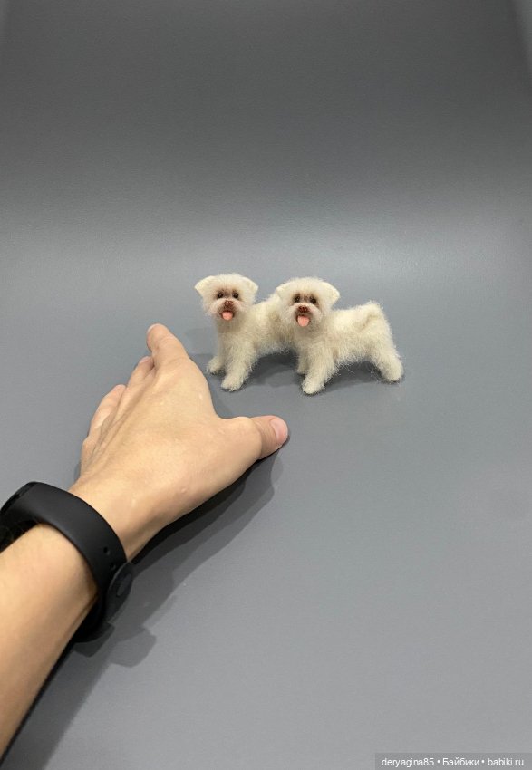 Болонки — Валяные игрушки из шерсти: сухое валяние (фото 3)